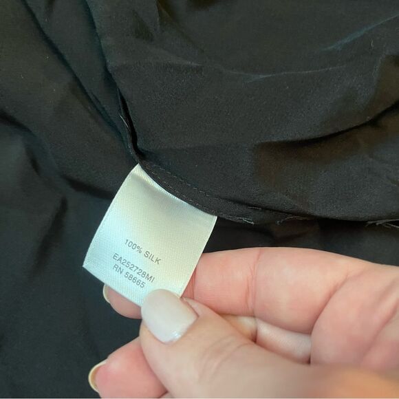 Classiques Entier Black Silk Blouse Size XL NWT - Picture 7 of 7
